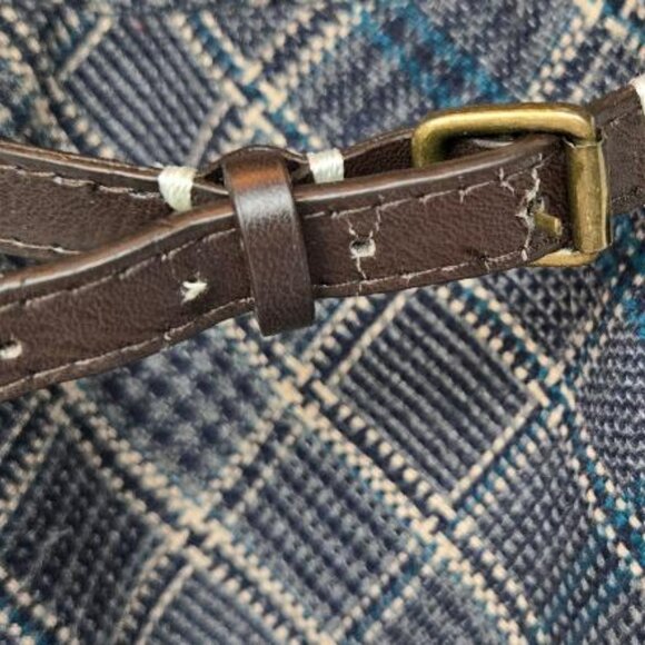 Cap Sleeve Floreat Plaid Dress - Picture 6 of 10